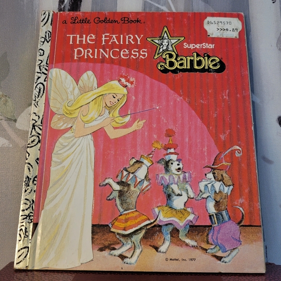 BARBIE LITTLE GOLDEN BOOK SuperStar Barbie The Fairy Princess 1977 - Picture 1 of 13